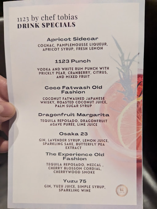 Menu 1123 By Chef Tobias - 21