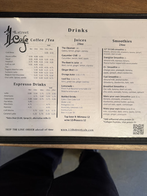 Menu 11Th Street Cafe - 21