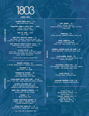 Menu 1803 Nyc - 21