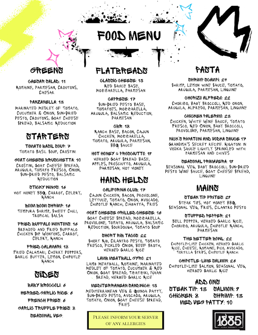 Menu 1885 Worcester - 20