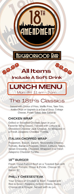 Menu 18Th Amendment Neighborhood Bar - 23