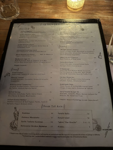 Menu 19 Cleveland - 20