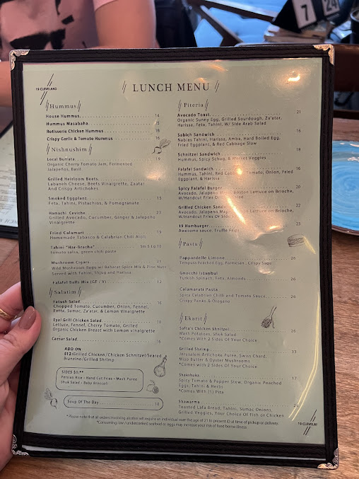 Menu 19 Cleveland - 22