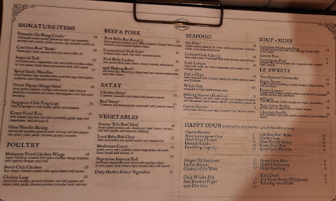 Menu 1938 Indochine - 23