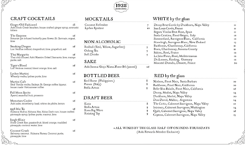 Menu 1938 Indochine - 25
