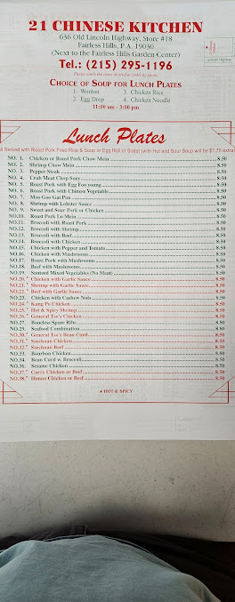 Menu 21 Chinese Kitchen - 24
