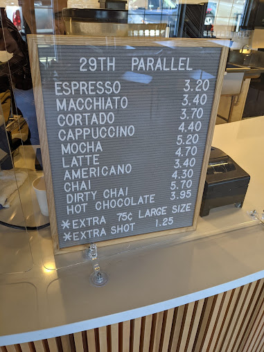 Menu 29Th Parallel Coffee - 23