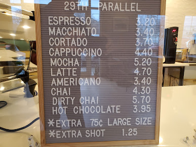 Menu 29Th Parallel Coffee - 24