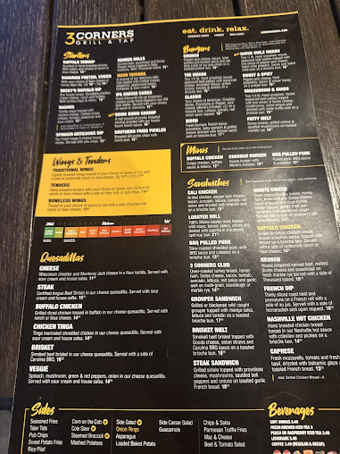 Menu 3 Corners Grill Tap - 22