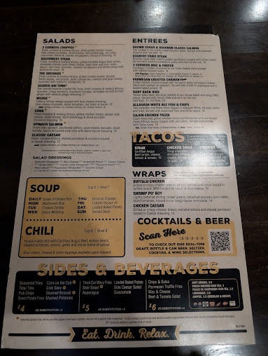 Menu 3 Corners Grill Tap - 25