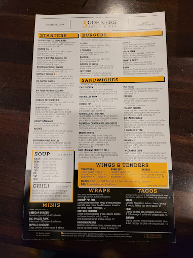 Menu 3 Corners Grill Tap - 26
