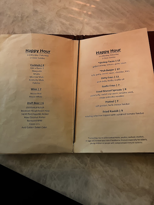 Menu 3 Sheets At The Harbor - 22