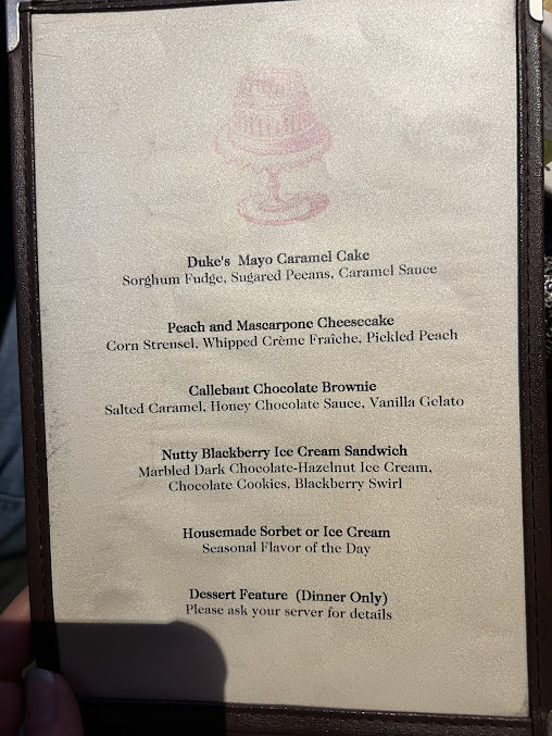 Menu 300 East - 21