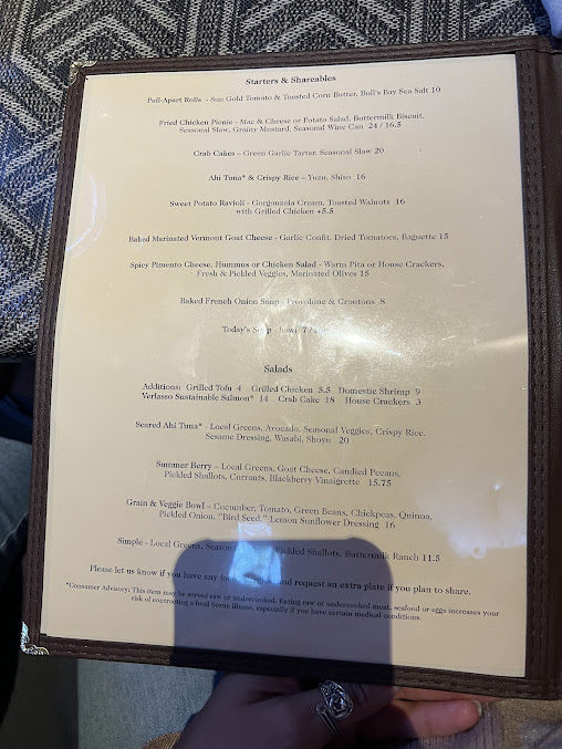 Menu 300 East - 26