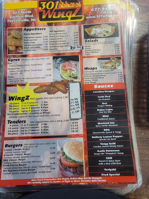 Menu 301 Wingz - 22