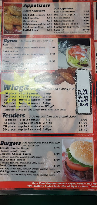 Menu 301 Wingz - 24
