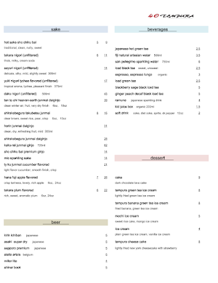 Menu 40 Tempura Japanese Fusion Grill - 20