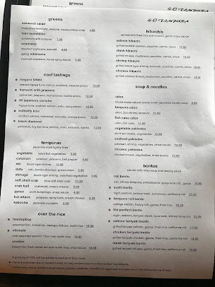 Menu 40 Tempura Japanese Fusion Grill - 26