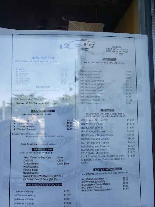 Menu 42 Fry Greenville - 25