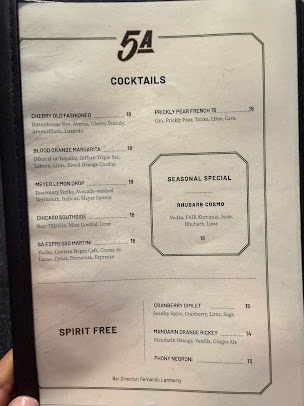 Menu 5 Acres Restaurant - 22