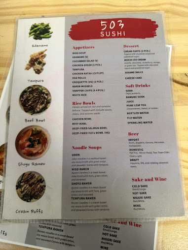 Menu 503 Sushi Bar - 13