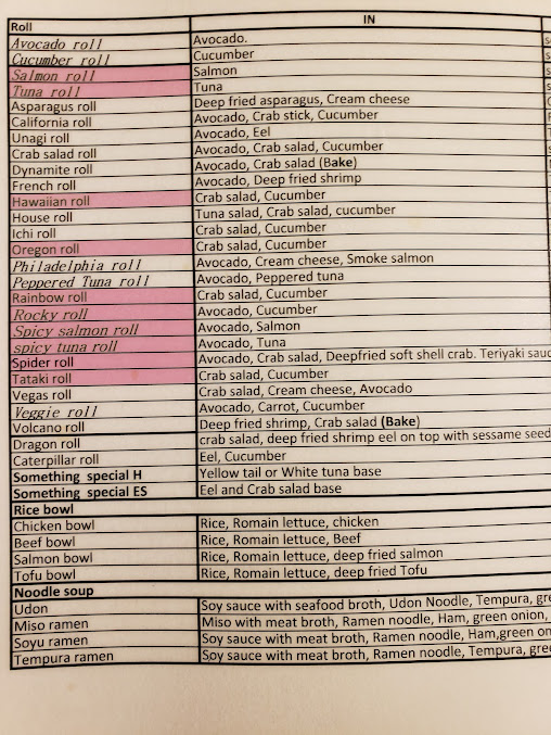 Menu 503 Sushi Bar - 14