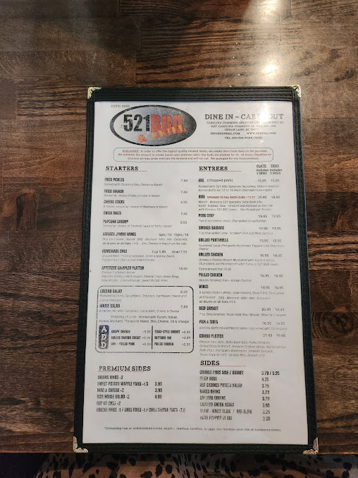 Menu 521 Bbq Grill - 21