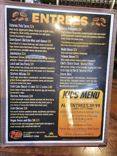 Menu 551 West - 21