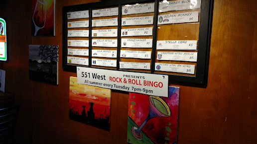 Menu 551 West - 29