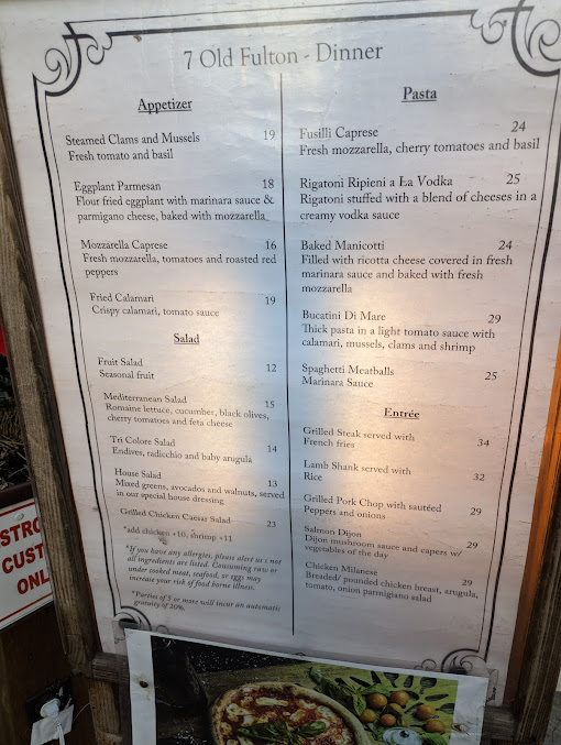 Menu 7 Old Fulton - 27