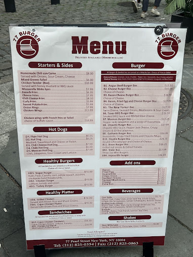 Menu 77 Burger - 20
