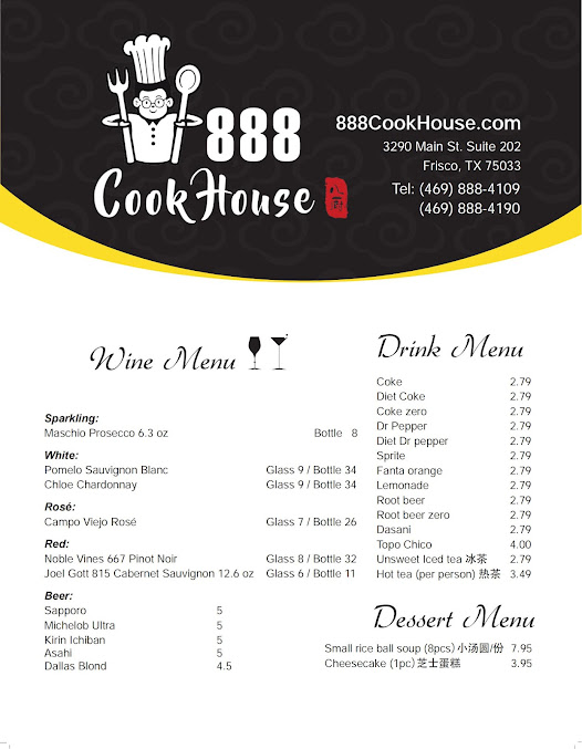 Menu 888 Cookhouse - 23