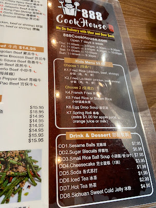 Menu 888 Cookhouse - 28