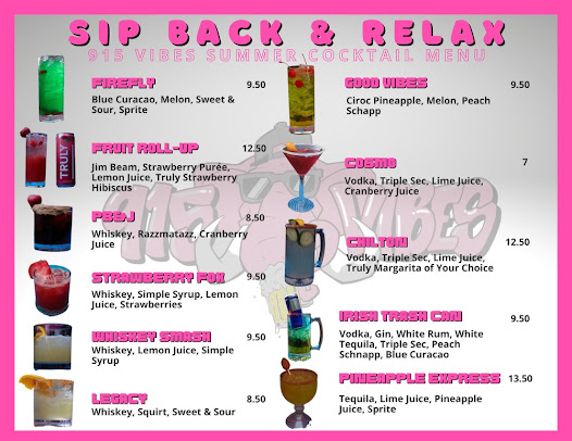Menu 915Vibes El Paso - 20