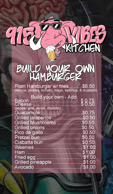 Menu 915Vibes El Paso - 24