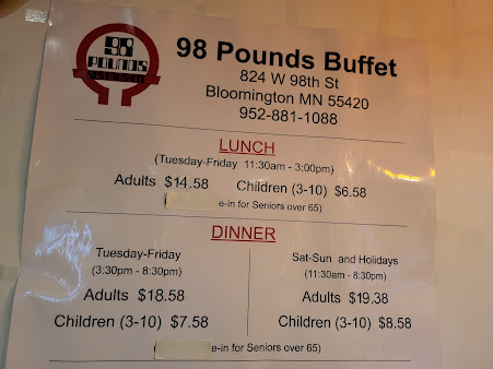 Menu 98 Pounds Buffet - 28