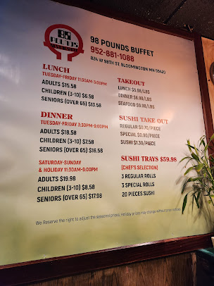 Menu 98 Pounds Buffet - 25