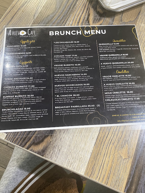 Menu A Huevo Cafe - 21