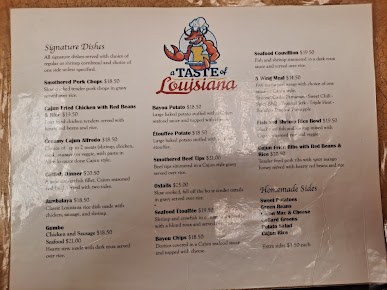 Menu A Taste Of Louisiana - 21