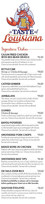 Menu A Taste Of Louisiana - 23