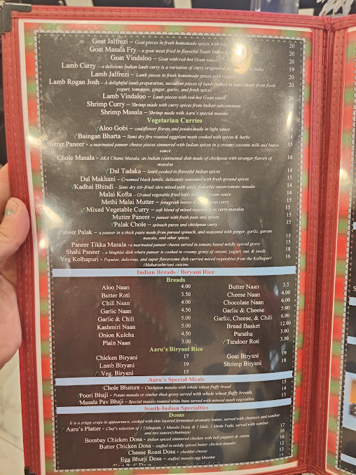 Menu Aarus Multicuisine Restaurant - 26