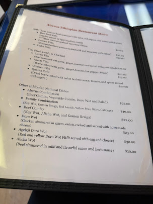 Menu Aberus Ethiopian Restaurant - 20