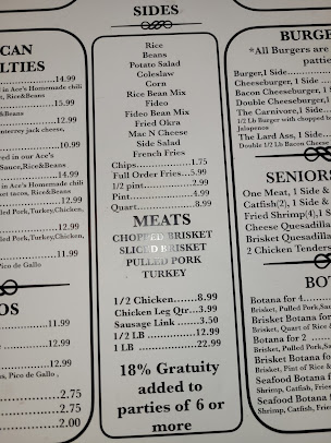 Menu Aces Bbq Edinburg - 23