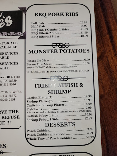 Menu Aces Bbq Edinburg - 24