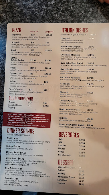 Menu Acropolis Pizza Pasta Kirkland - 22