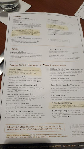 Menu Addisons South - 23