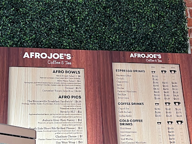 Menu Afro Joes Coffee Tea - 24