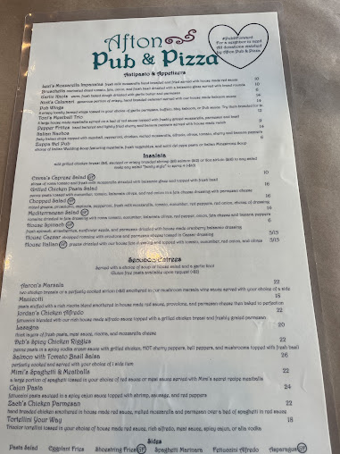Menu Afton Pub Pizza - 21
