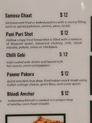 Menu Aha Indian Grill Spring Hill - 22