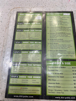 Menu Ahi Poke Hawaiian Bowls Tapioca Tea - 21